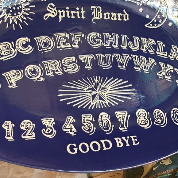 Ouija Board Platter - heavy purple blue color - Picture 7 of 7